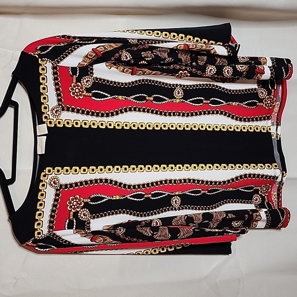 Chico Refined status 3/4 Sleeve Bkouse Top Sz 1 - Picture 1 of 8